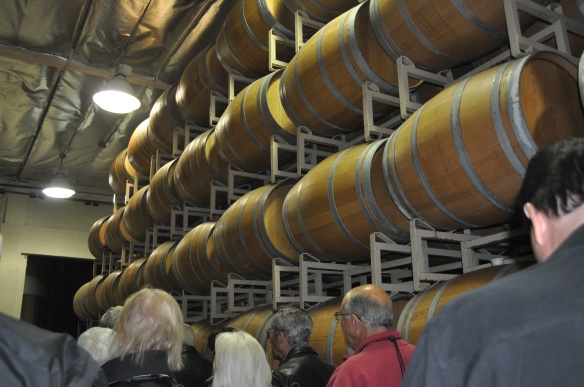 Oak fermenting barrels